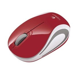 MOUSE LOGITECH OPTICAL  CORDLESS  M187 RED