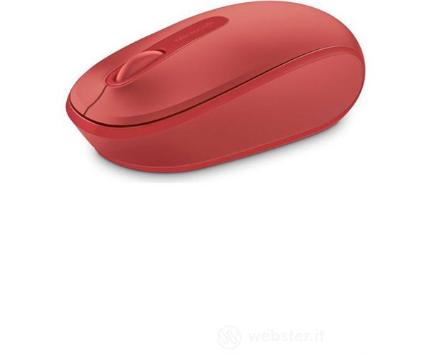 MOUSE MICROSOFT OPTICAL  1850 WIRELESS PER NOTEBOOK  RED