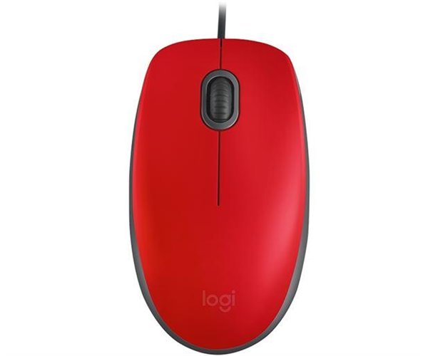 MOUSE LOGITECH OPTICAL M110 SILENT RED