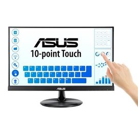 MONITOR ASUS LED 21,5" VT229H IPS TOUCH  RIS. 1920X1080,  DOT PITCH 0548,  5 MS, VGA HDMI DVI, MULTIMEDIAL
